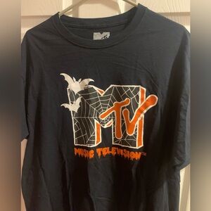 MTV BLACK HALLOWEEN T SHIRT  NWOT
